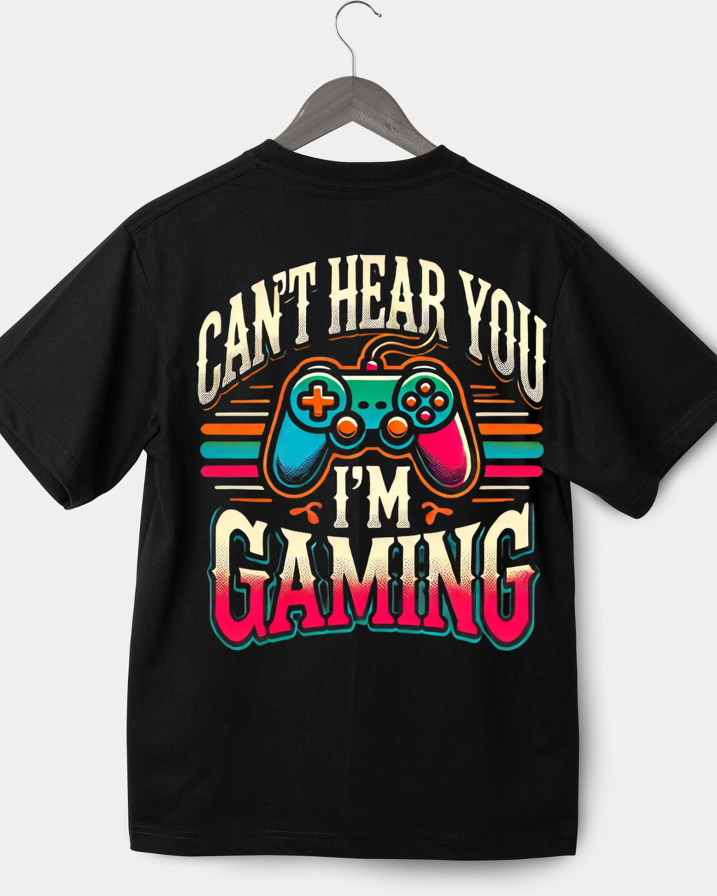 Can't Hear You I'm Gaming Shirt – Retro Gamer Controller T-Shirt – Funny Video Game Humor Graphic Tee