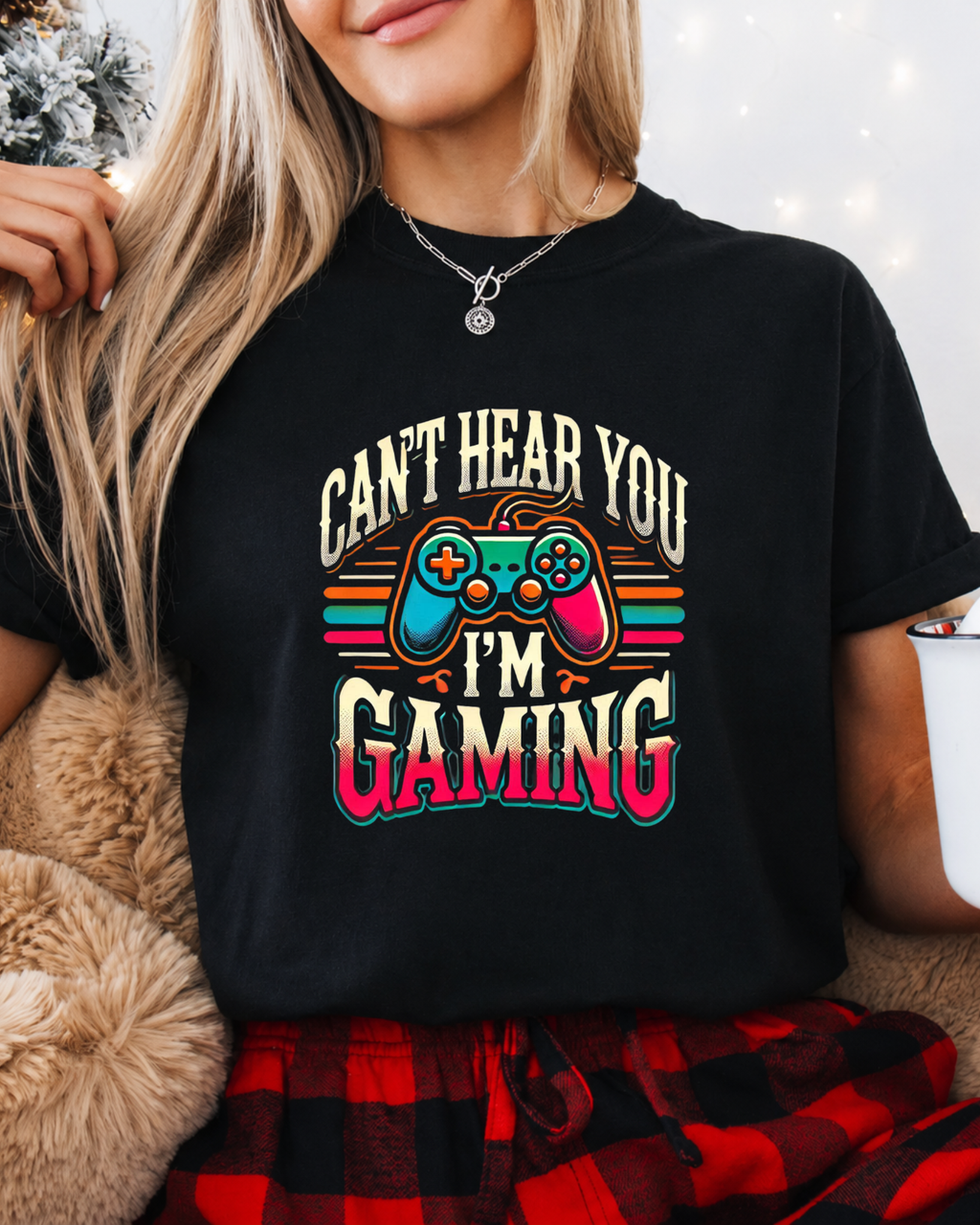 Can't Hear You I'm Gaming Shirt – Retro Gamer Controller T-Shirt – Funny Video Game Humor Graphic Tee